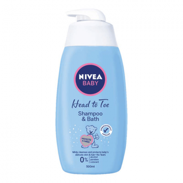 Sampon si spuma de baie, 500 ml, Nivea Baby