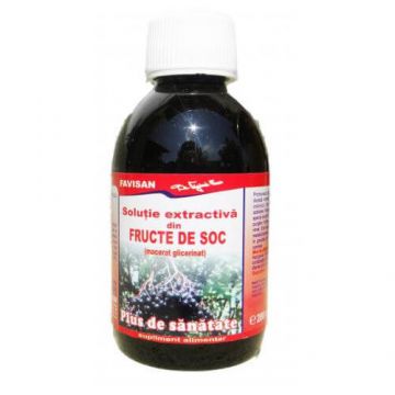 Solutie extractiva din fructe de soc, 200 ml, Favisan