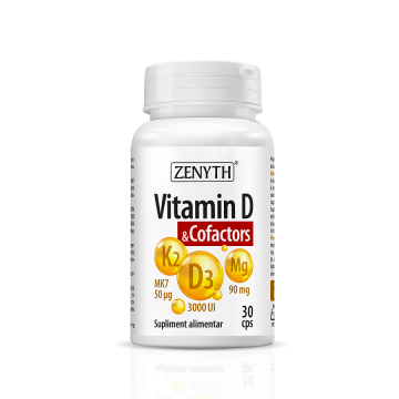 Vitamina D & Cofactors, 30 capsule, Zenyth 