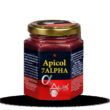 Apicol 7 Alpha, mierea rosie, 235 gr, Apicol Science