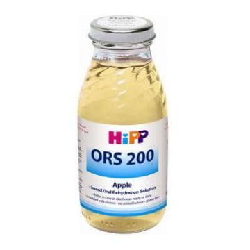 Bautura de rehidratare cu mar impotriva diareei ORS 200,+ 6 luni, 200 ml, Hipp
