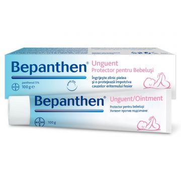 Unguent pentru iritațiile de scutec Bepanthen, 100 g, Bayer