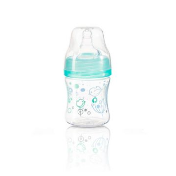 Biberon din Plastic cu gat larg, 120 ml, Babyono