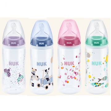 Biberon PP 300 ml cu tetina din silicon, 0-6luni, Nuk