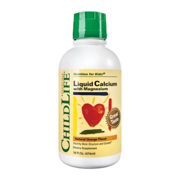 Calciu si Magneziu lichid, 473 ml, Childlife Essentials