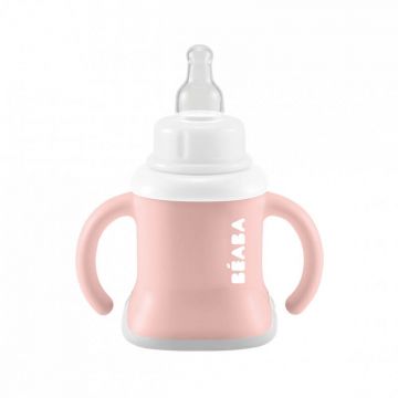 Cănuță 3 în 1 Evoluclip, Roz, B913474, Beaba