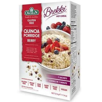 Cereale cu quinoa si zmeura fara gluten, 210 g, Orgran