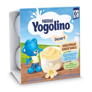 Desert cu vanilie Yogolino, 6-36 luni, 4x 100g, Nestle