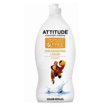 Detergent lichid de vase cu coaja de citrice, 700 ml, Attitude
