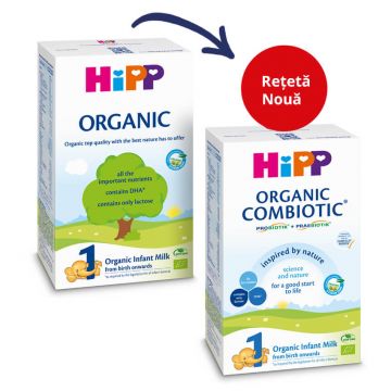 Formulă de lapte de început Organic 1, +0 luni, 300 gr, Hipp