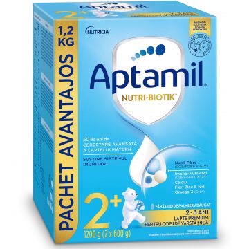 Formulă de lapte praf Aptamil Junior 2+, 24-36 luni, 1200 gr, Nutricia