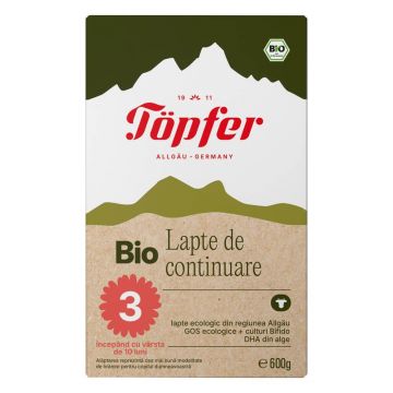 Formulă de lapte praf Bio 3 Lactana, +10 luni, 600 g, Topfer