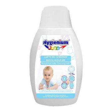 Lapte de curatare pentru corp si par, 300ml, Hygienium baby