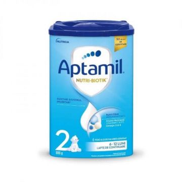 Lapte praf Aptamil 2 Nutri-Biotik 6-12 luni 800 g