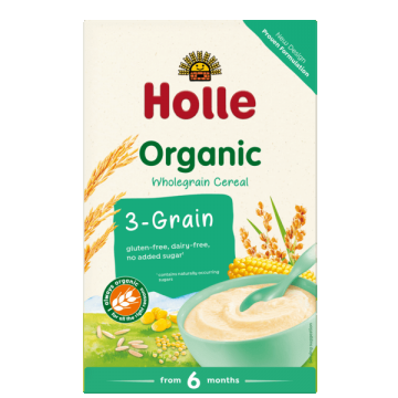 Mix din 3 cereale Bio, +6 luni, 250 g, Holle Baby Food