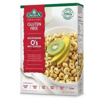 Multicereale cerculete pentru mic dejun cu Quinoa fara gluten, 300 g, Orgran