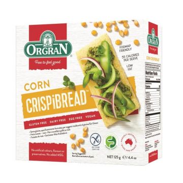 Paine uscata din porumb, 125 g, Orgran