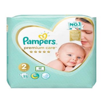 Pampers Premium Care Nr. 2, 4- 8 kg, 23 bucati, Pampers