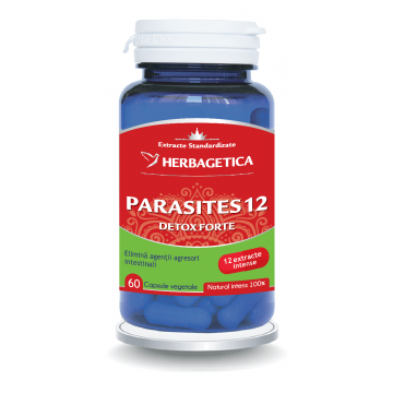 Parasites 12 Detox Forte, 60 capsule, Herbagetica