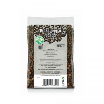 Piper negru boabe, 100 gr, Herbal Sana