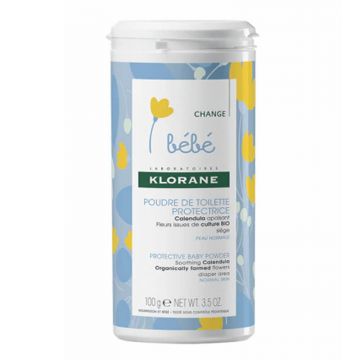 Pudra de toaleta protectoare, 100 ml, Klorane Bebe