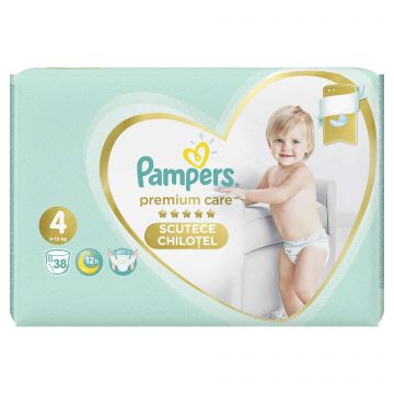 Scutece Pants Premium Care Nr. 4, 9-15 kg, 38 bucati, Pampers