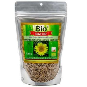 Semite de floarea soarelui Bio, 250 g, Bio Natur