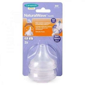 Tetina din silicon cu flux Rapid, 2 bucati, Lansinoh