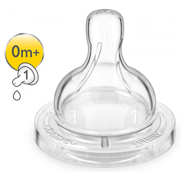 Set tetine, Classic, +0 luni, 2 buc, SCF631/27, Philips Avent