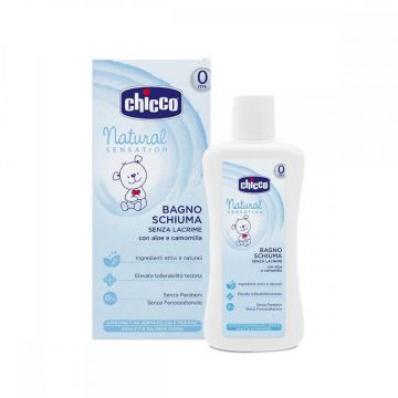 Spumă de baie fără lacrimi, Natural Sensation, 07452, 0+luni, 200 ml, Chicco