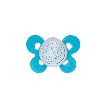 Suzetă silicon Physio Comfort, formă ortodontică 1 buc, 12 luni+, bleu, 74915, Chicco