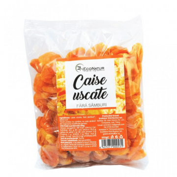 Caise uscate fara samburi, 500 g, Econatur