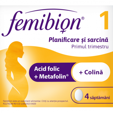 Femibion 1 - Planificare și Sarcină, 28 comprimate filmate, Dr. Reddys