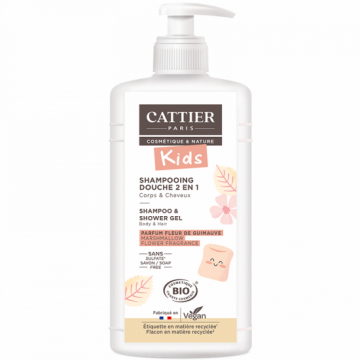 Sampon si gel de dus cu aroma de bezele pentru copii, 500 ml, Cattier