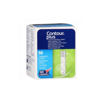 Teste glicemie Contour Plus, 50 bucati, Bayer