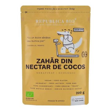 Zahar din nectar de cocos Eco, 200 gr, Republica Bio