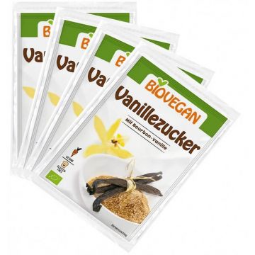 Zahar vanilat, 4x 8g, Biovegan